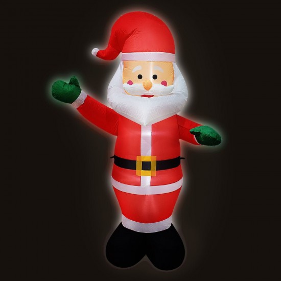 Mos Craciun Gonflabil cu 5 Becuri LED 3.6m