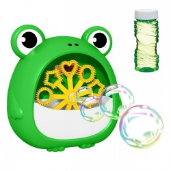 Aparat pentru Baloane de Sapun Broscuta Verde & Rezerva 50ml