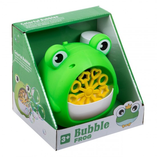 Aparat pentru Baloane de Sapun Broscuta Verde & Rezerva 50ml