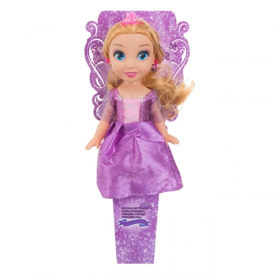 Papusa Printesa Blonda cu Rochie Mov Glitter & Bijuterii 29cm