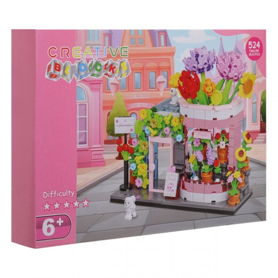 Cuburi de Constructie Florarie (524 Piese)