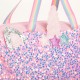 Geanta de Voiaj Roz cu Model Unicorn 45x18x28cm