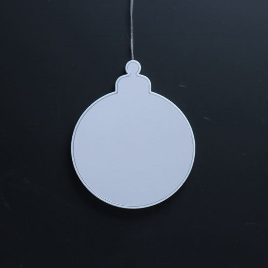 Decoratiune de Craciun Glob cu Efect de Oglinda Infinit & LED 12,5x15cm