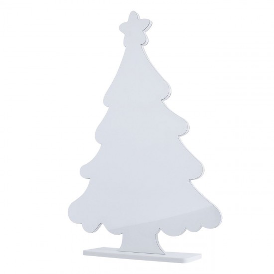 Lampa Oglinda Decorativa de Craciun Brad cu Efect Infinit & LED 39x10x59cm