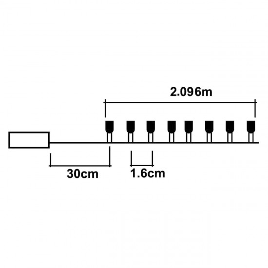 !DIS 132LED DENSE ALBE CABLU NGR EXT