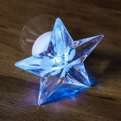 Stea de Craciun cu Lumina Colorata 9x9x4.5cm