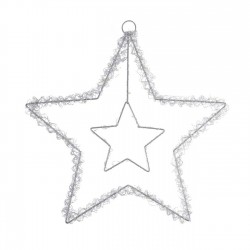 Stea Decorativa de Craciun Argitnie cu 70 de Becuri LED 35x35cm - Alb Cald