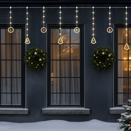 !PERDEA 130LED 10FIGURI CALD 8 MF