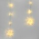 Instalatie de Lumini Perdea cu 120 de Becuri LED Stele Program de Exterior & Interior 2,5cm - Alb Cald