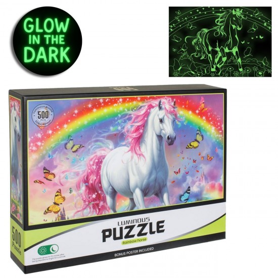 Puzzle Uincorn Fluorescent (500 piese)