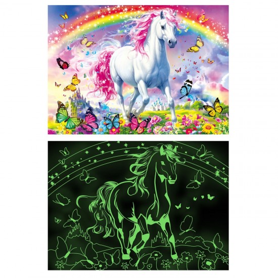 Puzzle Uincorn Fluorescent (500 piese)