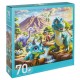 Puzzle Rotund Dinozauri (70 de piese)