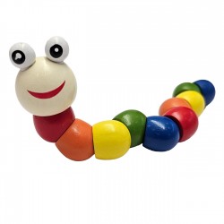 Jucarie Omida din Lemn Colorat 19cm