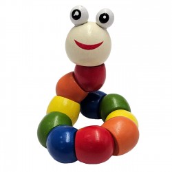 Jucarie Omida din Lemn Colorat 19cm