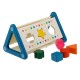 Jucarie Sortator Triunghiular cu Forme & Roti Dintate 23,5x14x12,5cm
