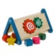 Jucarie Sortator Triunghiular cu Forme & Roti Dintate 23,5x14x12,5cm