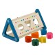 Jucarie Sortator Triunghiular cu Forme & Roti Dintate 23,5x14x12,5cm