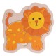 Puzzle din Lemn Leu (4 piese) 14x14cm