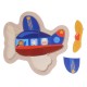 Puzzle din Lemn Avion (4 piese) 15x15cm