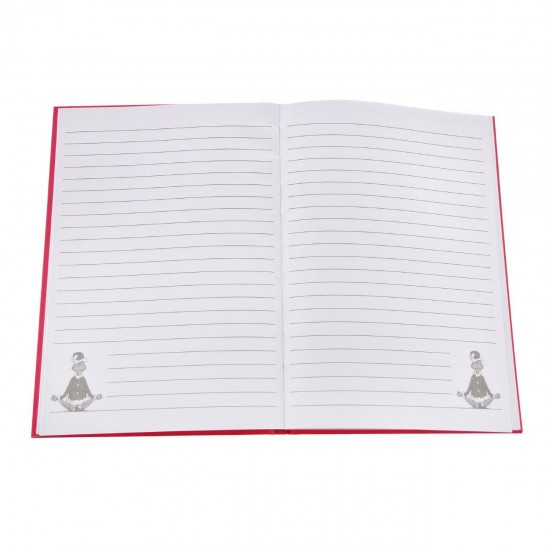 Carnetel Notite A5 cu Coperta Rosie Model Grinch de Craciun - 80 File