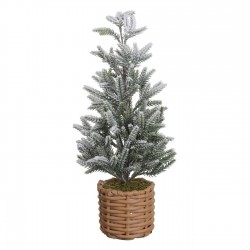 Brad Decorativ de Craciun Nins in Ghiveci Ø25x45cm