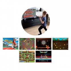 Consola cu 2 Controllere Wireless 32 Bit & 150 de Jocuri