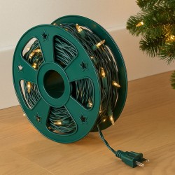 Suport Organizator Rotund Verde pentru Luminite Ø23x6cm