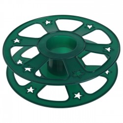 Suport Organizator Rotund Verde pentru Luminite Ø23x6cm