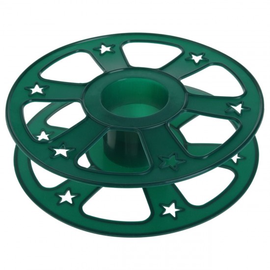 Suport Organizator Rotund Verde pentru Luminite Ø23x6cm
