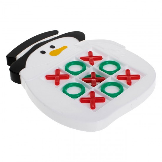 Joc de Craciun Tic Tac Toe cu Model Om de Zapada 13x1x16cm
