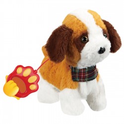 Catel Interactiv Maro Alb cu Lesa Sunet & Miscare