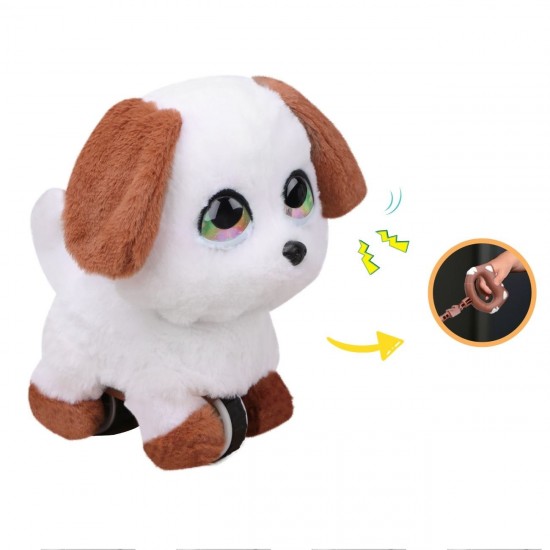 Jucarie Interactiva Caine Alb Maro cu Lesa Sunet & Miscare