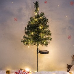 Brad Solar cu LED de Craciun - 80cm