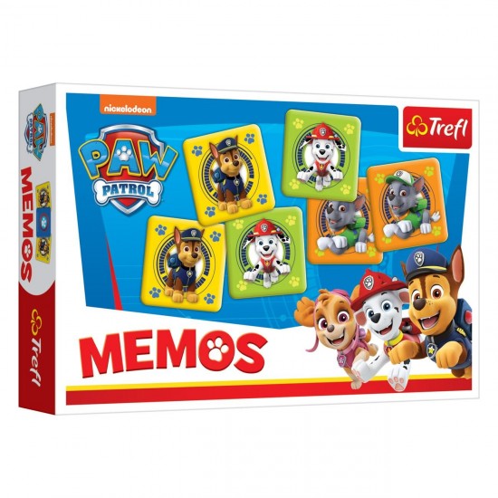 Joc de Memorie cu Carti Paw Patrol 30buc