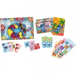 Set Joc de Societate 8 in 1 Carduri de Memorie Puzzle &  Domino Lilo & Stitch