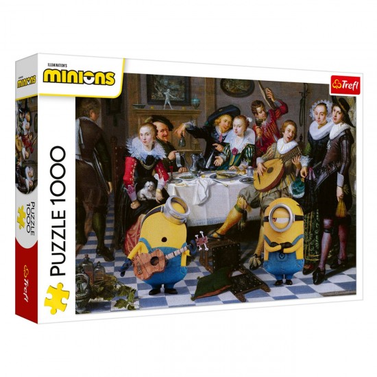 Puzzle Tablou Renastere cu Minnions (1000 de Piese) - Trefl