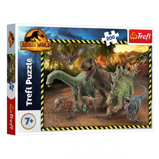 Puzzle Jurassic World Dinozauri (200 de piese) - Trefl
