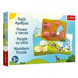 Puzzle Educativ Numere cu Animale - Trefl