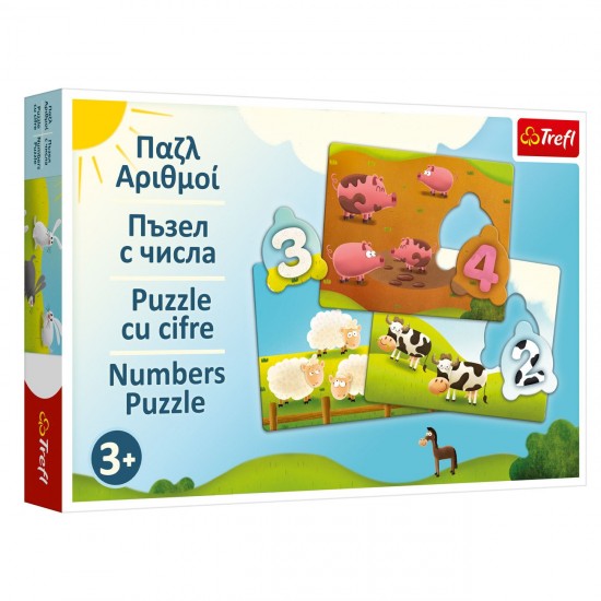 Puzzle Educativ Numere cu Animale - Trefl