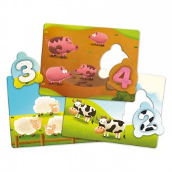 Puzzle Educativ Numere cu Animale - Trefl