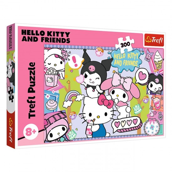 Puzzle Hello Kitty & Kuromi (300 de Piese) - Trefl