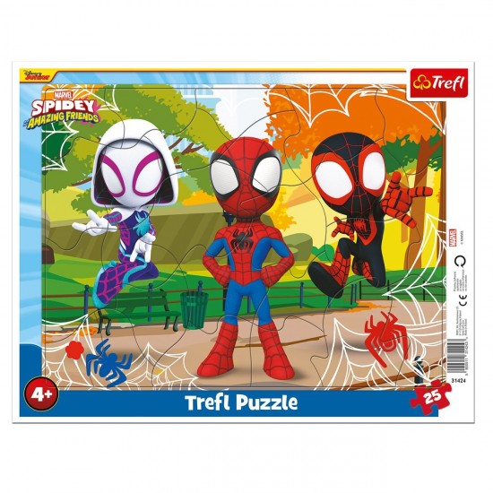 Puzzle Spidy & Amazing Friends (25 de piese)  - Trefl