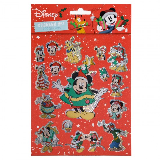 Set Autocolante de Craciun Mickey Mouse & Friends - 200buc