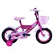 Bicicleta Fucsia cu Cos Roz pentru Copii - 12"