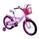 Bicicleta Roz cu Cos Fucsia pentru Copii -  16"