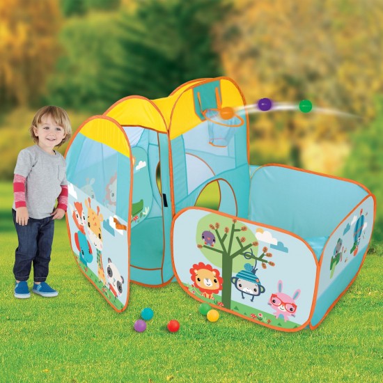 Set Cort pentru Copii cu Piscina si Bile de Joaca - Fisher Price