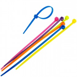 Coliere din Plastic Colorate pentru Cabluri 10cmx0.25 - 150buc