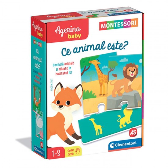 Joc Educativ ”Ce Animal Este?” Agerino Baby Montessori - AS