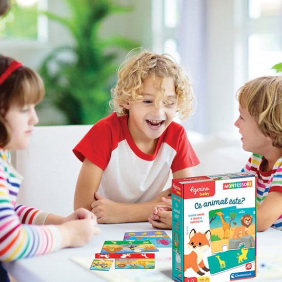 Joc Educativ ”Ce Animal Este?” Agerino Baby Montessori - AS