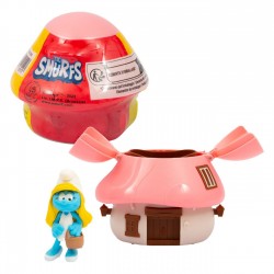 Strumfi Casa Ciuperca cu Confetti & Figurina Surpriza - Giochi Preziosi